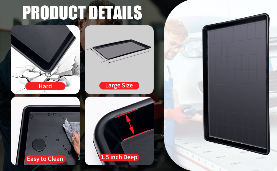 garage floor protector oil change tray