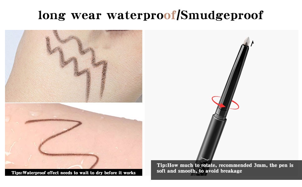 long wear waterproof/Smudgeproof