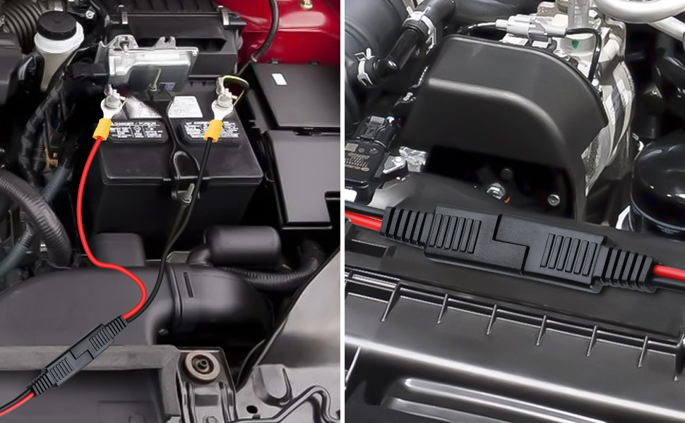 Linkstyle 4pcs 16 AWG Marine Trolling Motor Quick Disconnect, HeavyDuty SAE Quick