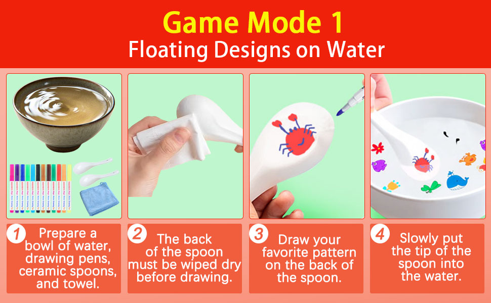 Magical Floating Drawings Pens Bundle Kiddies Create Magic Water Painting Markers Set DIY Tattoo Art