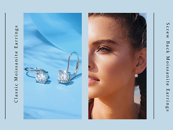 【TATIANA】MOISSANITE 1 CARAT EARRING★ピアス★送料無料★2色 韓国発【TATIANA】Moissanite Ear Jacket Earring☆ピアス