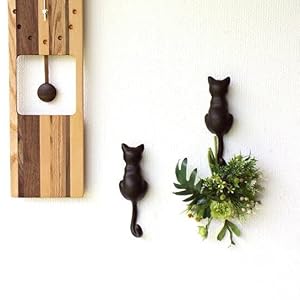 2点(2匹)セット★ハンドメイド　壁掛け猫フック　ネコ　cat CATしっぽ 2点(2匹)セット☆ハンドメイド 壁掛け猫フック ネコ cat CAT