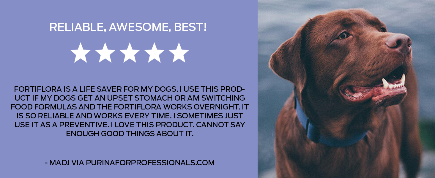 Purina FortiFlora Probiotics for Dogs, Pro Plan Veterinary Supplements