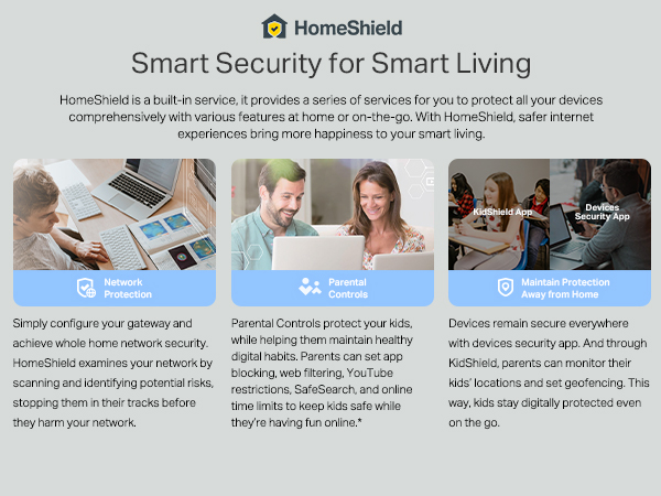 BE9300 Whole Home Mesh WiFi 7 System,9214 Mbps Tri-Band,Multi-Link Operation,HomeShield,Universal