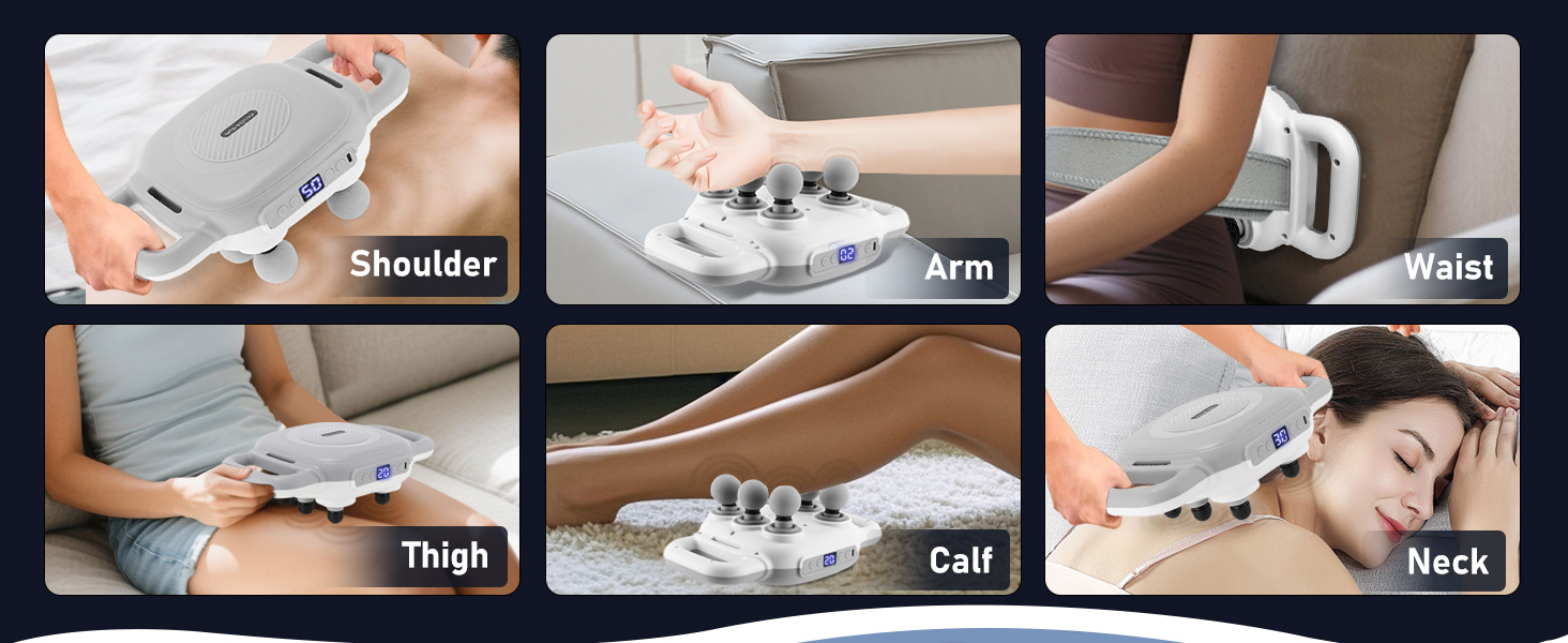 6-head electric massage guns