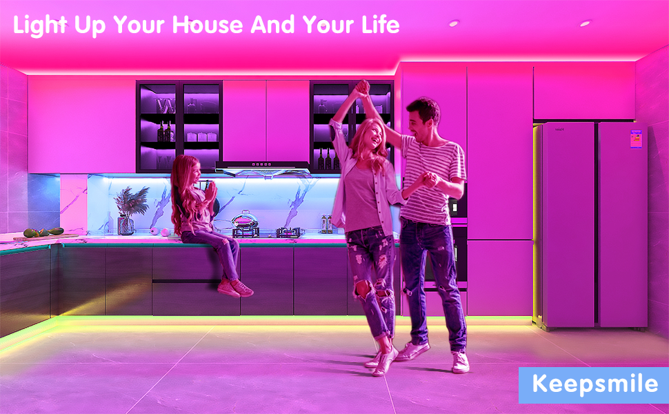 Keepsmile 100ft Led Strip Lights (2 Rolls of 50ft