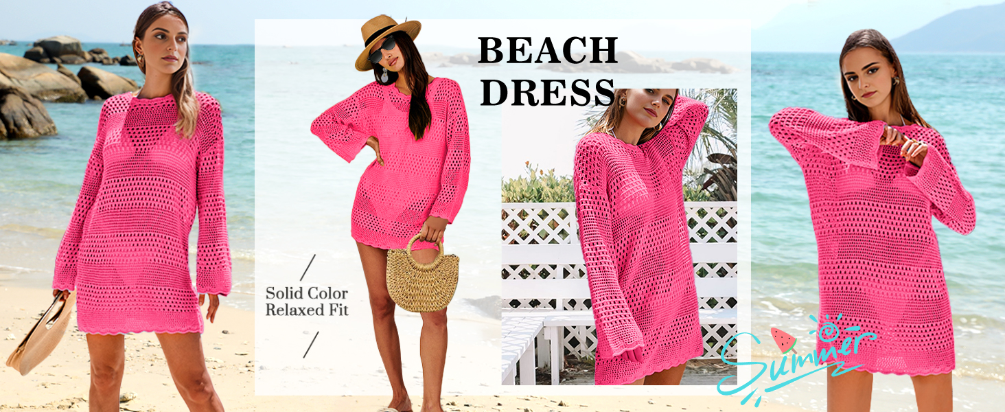Women Swimsuit Crochet Swim Cover Up 2025 Summer
