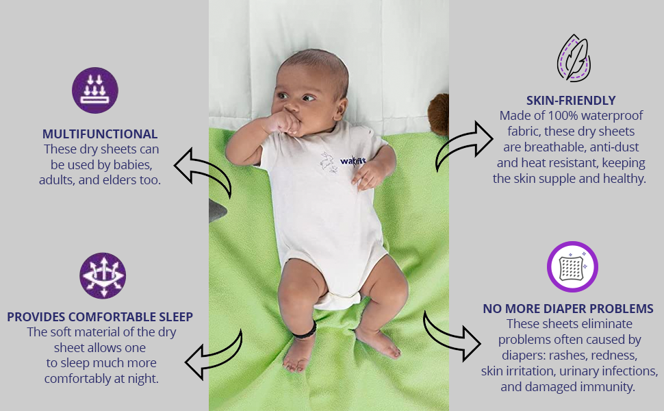 Wakefit Daffy Dry sheet