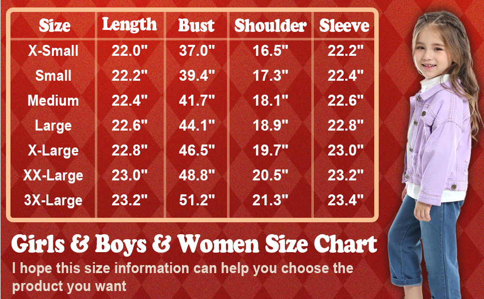 Boys Girls Child Denim Jacket Button Down Coat