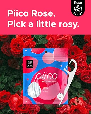 flavored floss picks rose