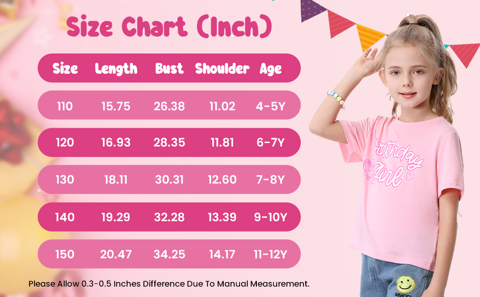 birthday day shirt girls