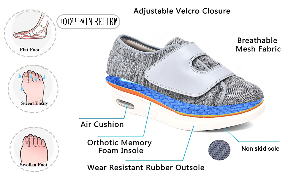  specially designed for wide feet/fat feet/swollen feet/valgus/deformed toes, etc
