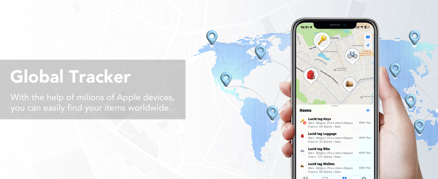 Air Tracker Tag with Bluetooth for Apple Find My app