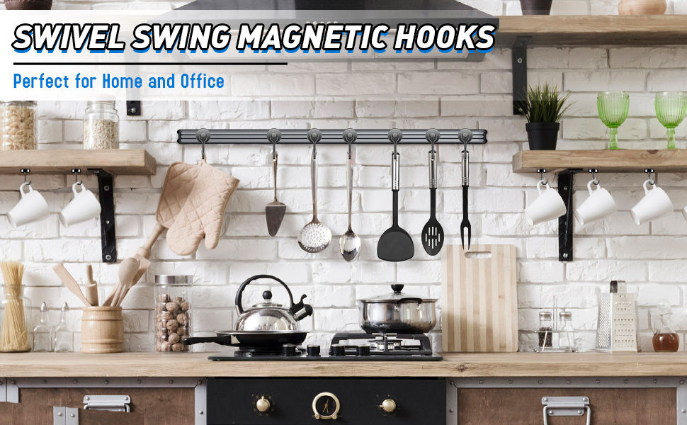 Grtard 3 Pack Hooks 25Lbs Neodymium with Hooks,