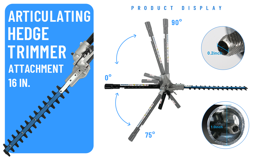 Amazon.com : 16 in. Articulating Hedge Trimmer Attachment