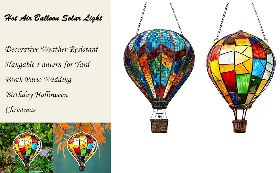 Hot Air Balloon Solar Light