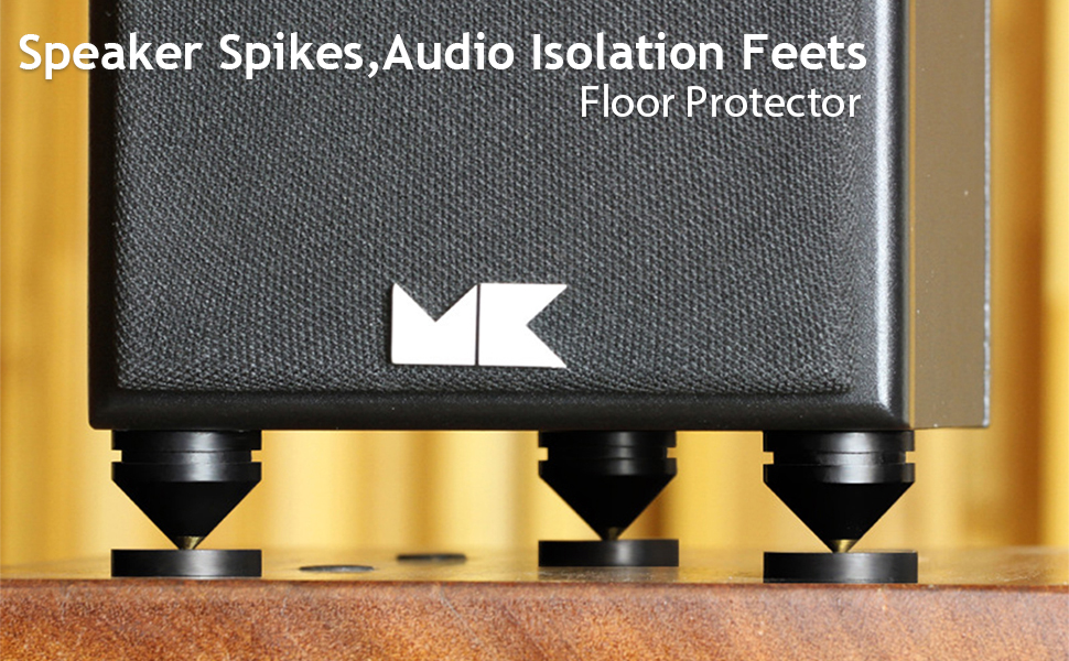 Xirhhur 4Pcs Speaker Spikes Floor Protectors Shockproof
