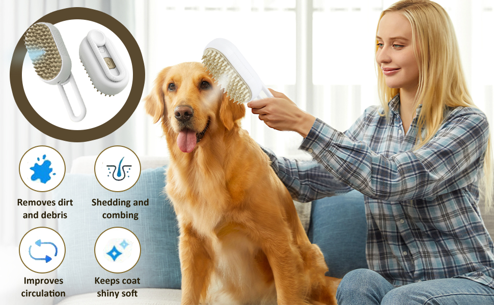 Dog massage brush