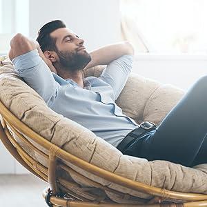man relaxing