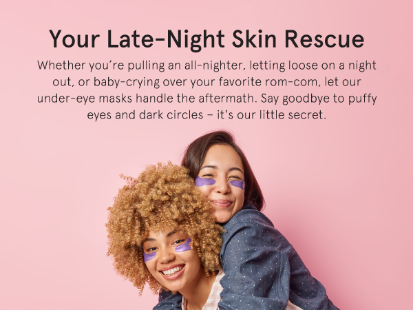 Our fun and colorful under eye patches eye gel pads are vegan, cruelty free and paraben free