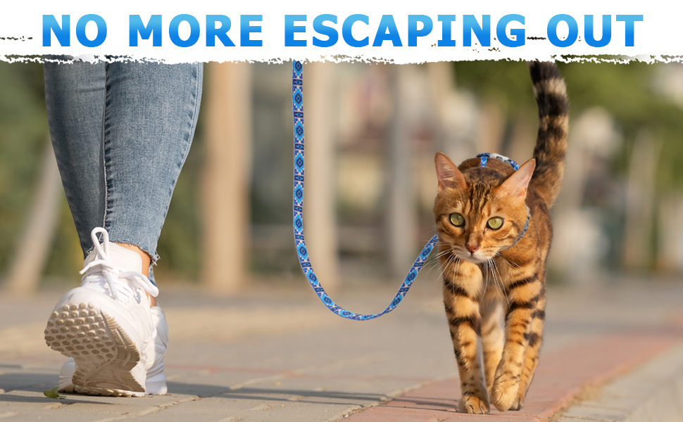 Supet Cat Harness and Leash Escape Proof, Adjustable Cat