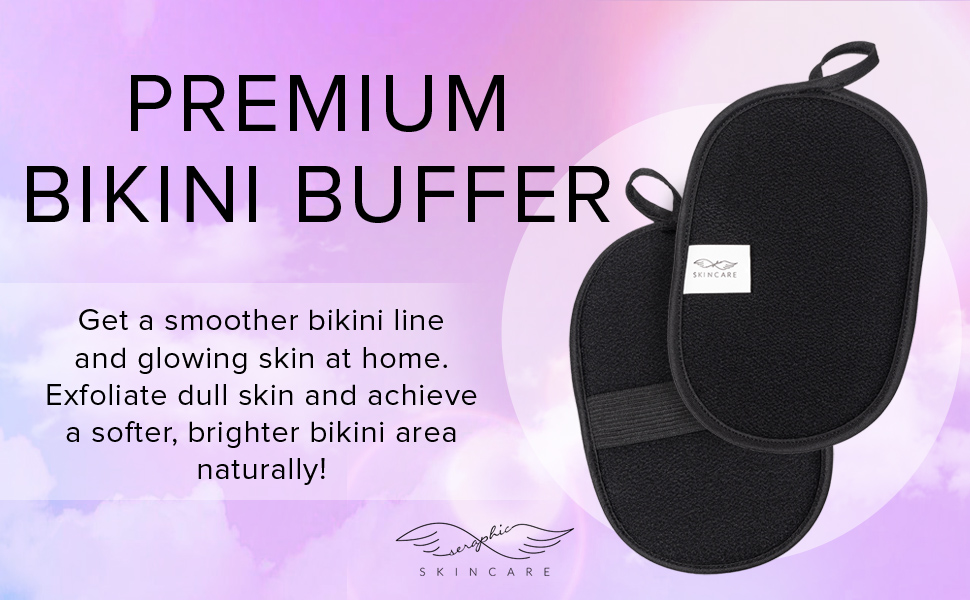Seraphic Skincare Bikini Buffer Exfoliating Scrub Mitt Skin