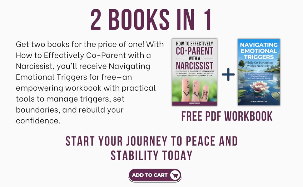 Image of the book and the free workbook with text encouraging the buyers to Add to cart