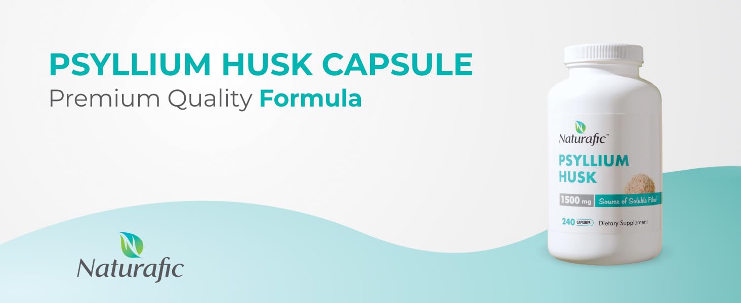 natural psyllium fiber pills, gluten free fiber supplement, plant based gut support