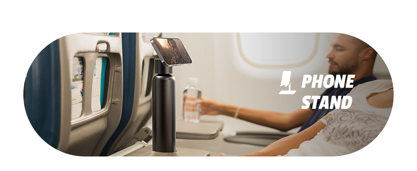 AINOPE Insulated Water Bottle for MagSafe Water Bottle 24oz Magnetic - Water Bottle With Magnetic Phone Holder