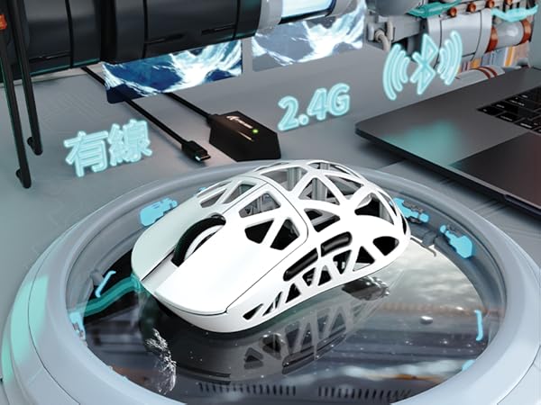 Amazon | MAMBASNAKE×ATTACK SHARK R2 マグネシウム合金マウス