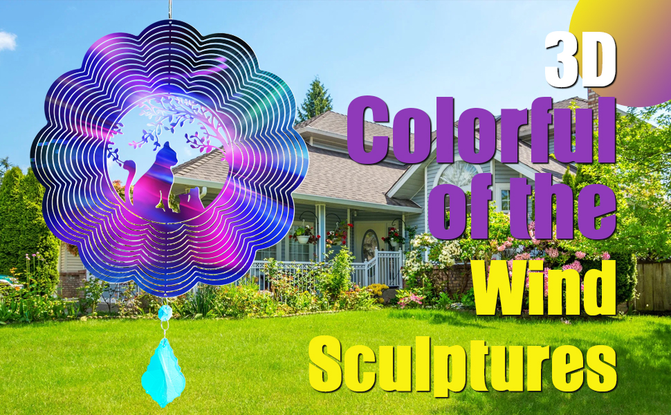 Wind Spinner, Hanging Wind Sculptures,Wind Spinners for