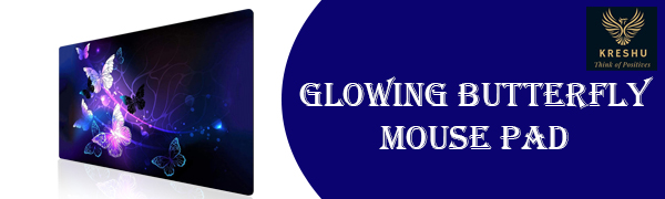 KRESHU Glowing Night Butterflies Gaming Mouse Pad SPN-MC368P