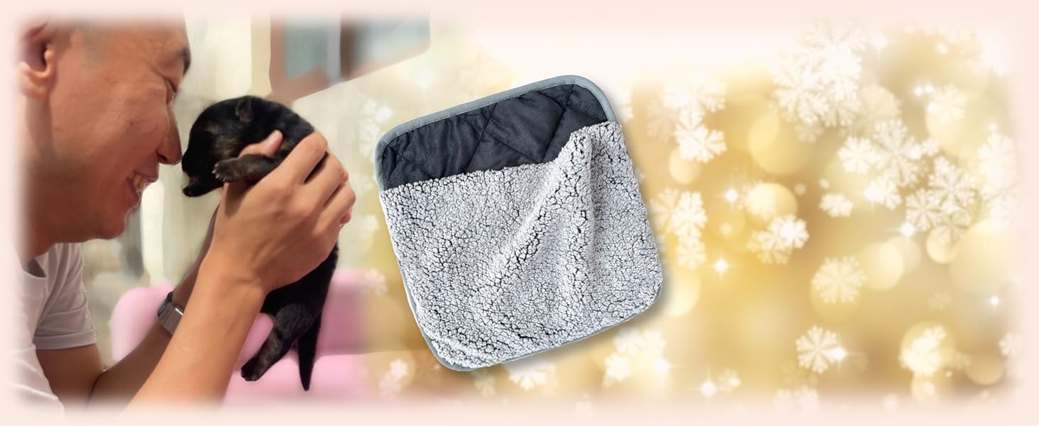 TU'ERYE Self Warming Sleeping Bag for Small Pets, 15.7" x