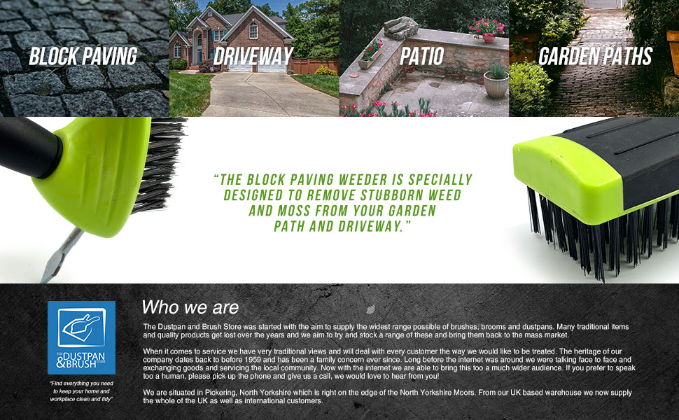 Weed Remover Tool Wire Brush Scraper Set with Metal Broom & Weed