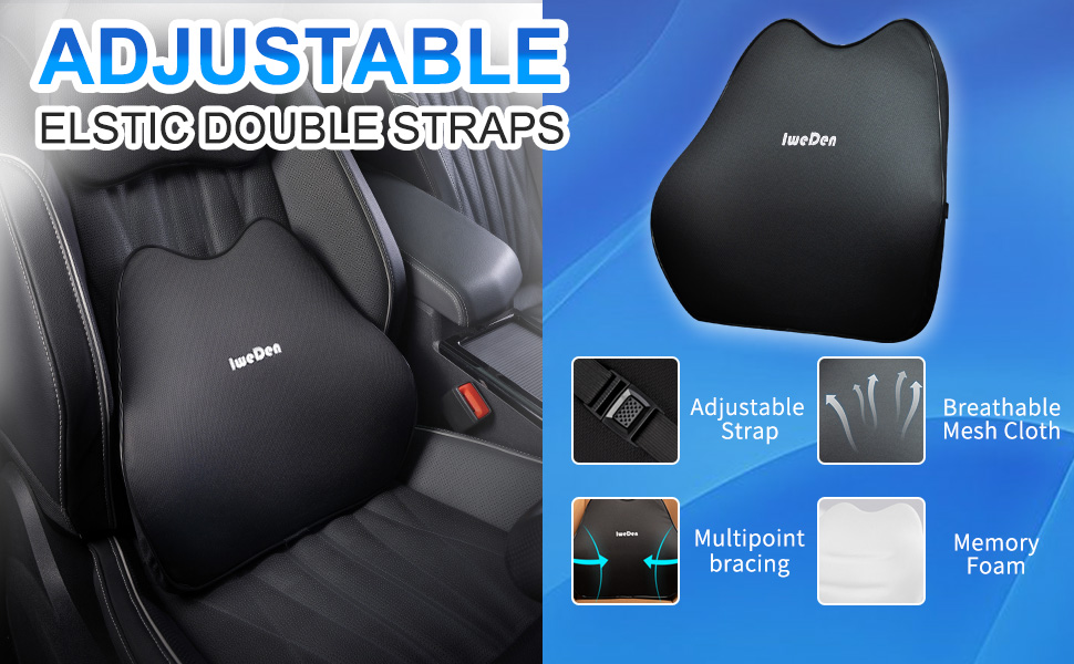 Iweden Lumbar Support Pillow,Car Back Support, Lumbar