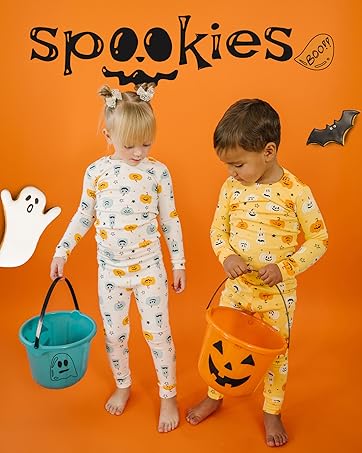 moimoln halloween modal bamboo cotton solid pjs toddler baby
