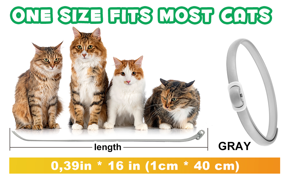 Cat Flea and Tick Collar, Flea Treatment Cat 4 Pcs, Adjustable Flea