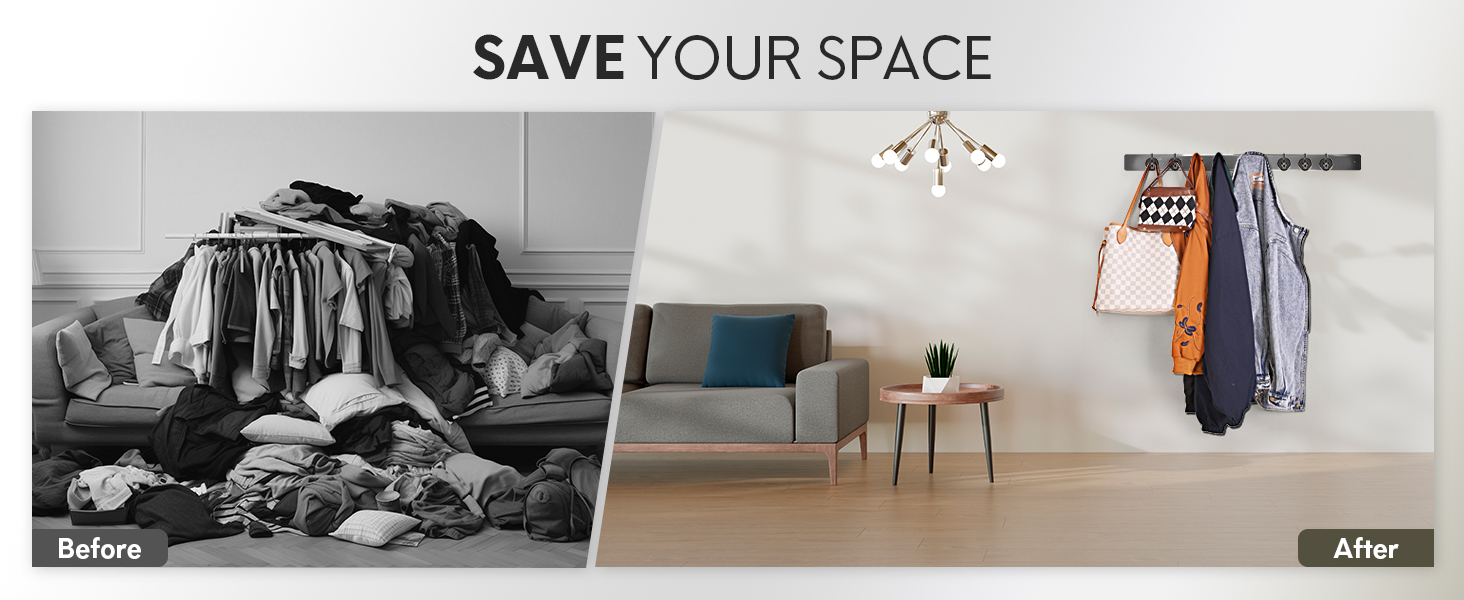 Neosmuk gunblack magnetic hooks save your space