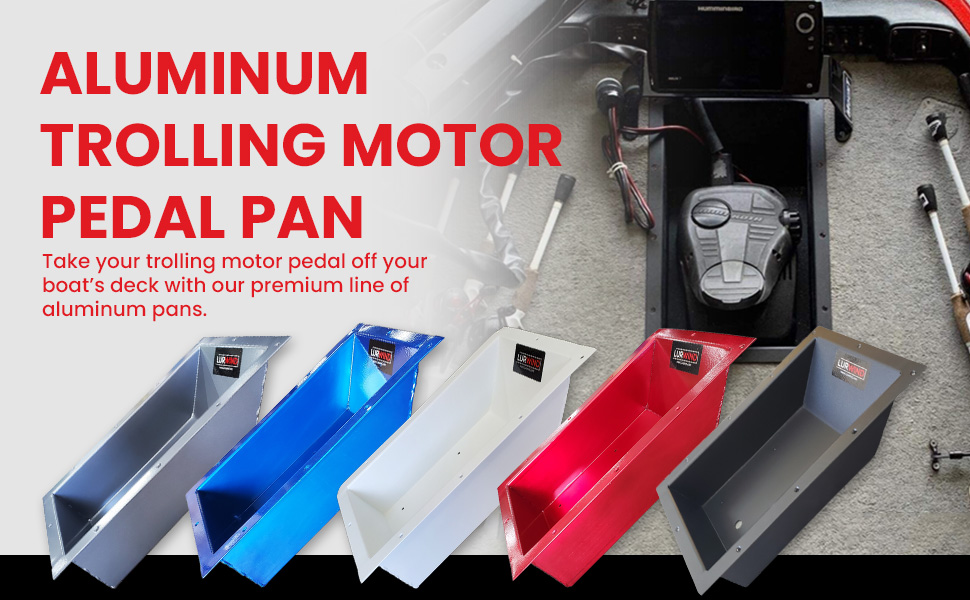 Lurwind Recessed Trolling Motor Foot Pedal Tray Blue