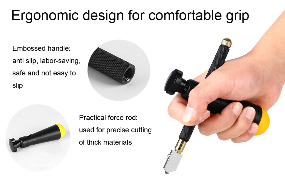 Glass Cutters with Three Sharp Blade Tips Oil Feed Glass