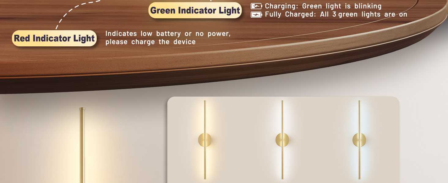 Removable Battery Operated Wall Sconces