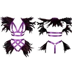 Harness Bra Set+Purple