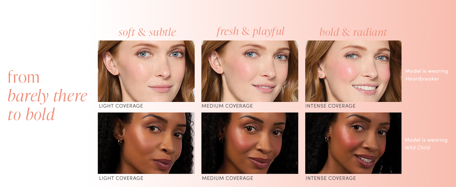 from barely there to bold