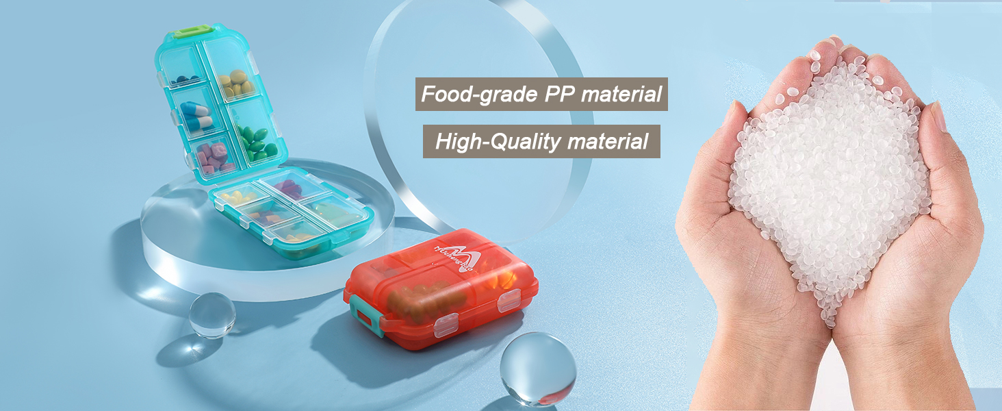 M MUchengbao Travel Pill Organizer Pocket Pharmacy ，with 3