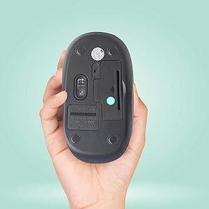 Acer Flow Wireless Mouse | 1600 DPI Optical Sensor | 2.4GHz Wireless with USB Nano Receiver | Ergonomic Lightweight Design | Smooth Tracking for Laptop, PC & Mac – Black/Red 66 6