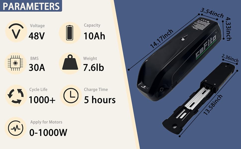 e-bike バッテリー　48v 10ah Amazon.com: 48V Ebike Battery 10Ah 16Ah 20Ah Lithium ion