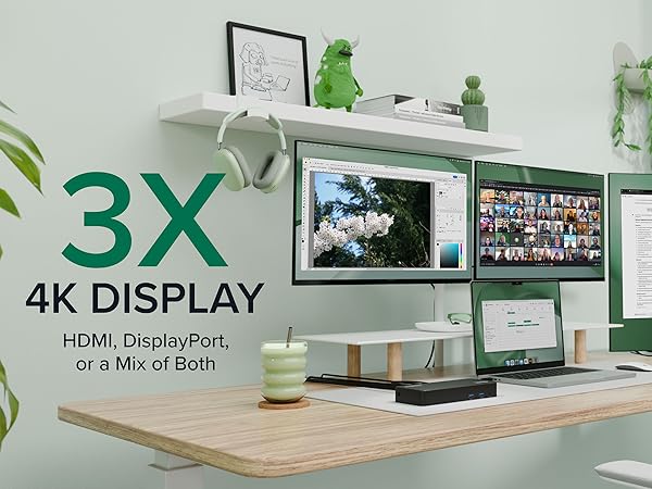 Plugable 12-in-1 トリプル 4K ディスプレイ USB-C Amazon.co.jp: Plugable 12-in-1 トリプル 4K ディスプレイ USB