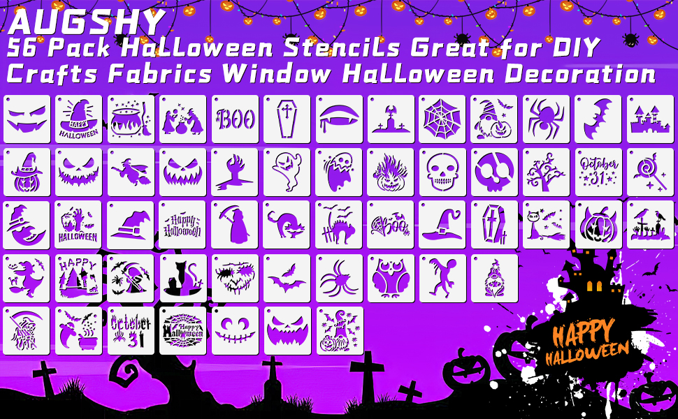 Augshy Halloween Stencils