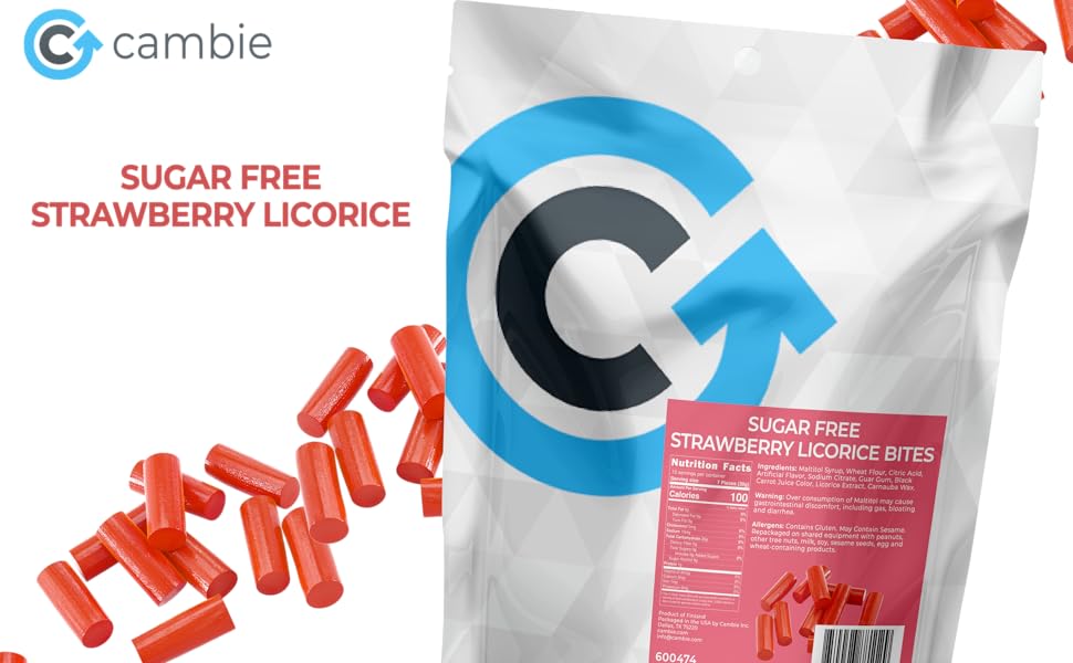 Finnska Sugar Free Strawberry Licorice by Cambie Classic