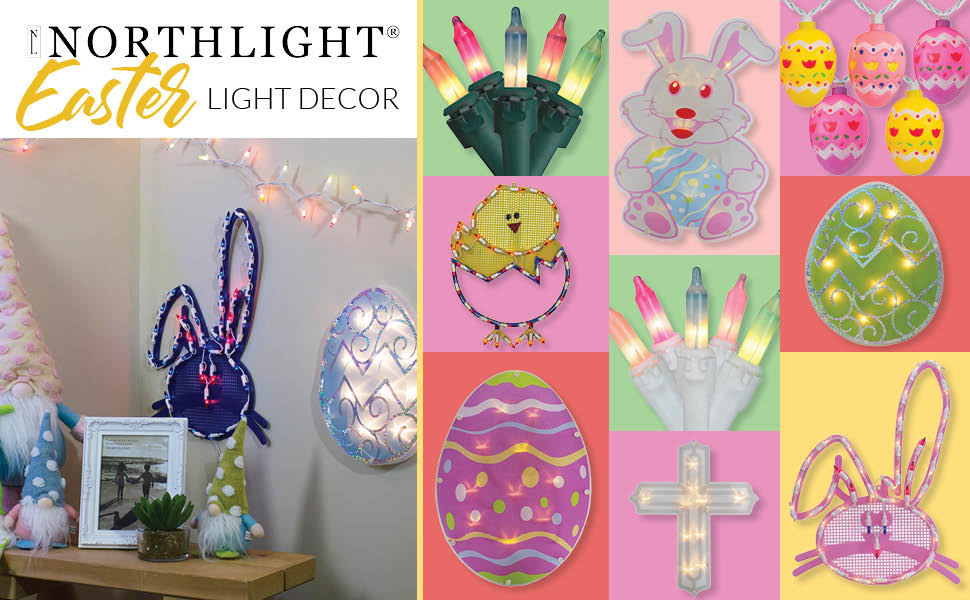 100Count Pastel MultiColor Mini Easter Light Set, 20ft